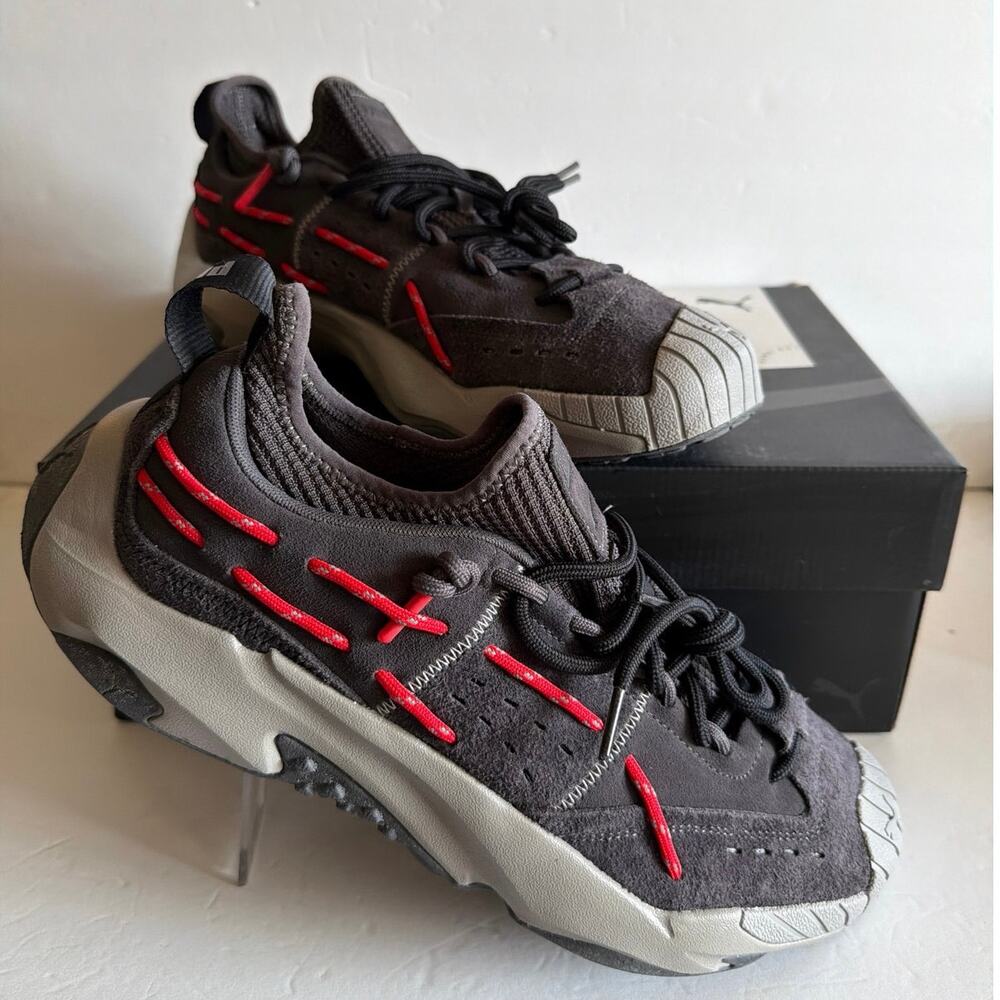 Puma Shoes Men’s Size 12 New Slip On Dark Coat Fire Orchid Sneakers NIB Gift